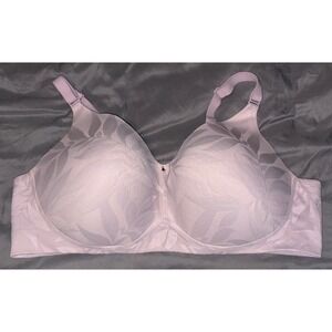 Cacique Lilac Full Figure Wirefree‎ Full Coverage Support Bra, Size 42DD